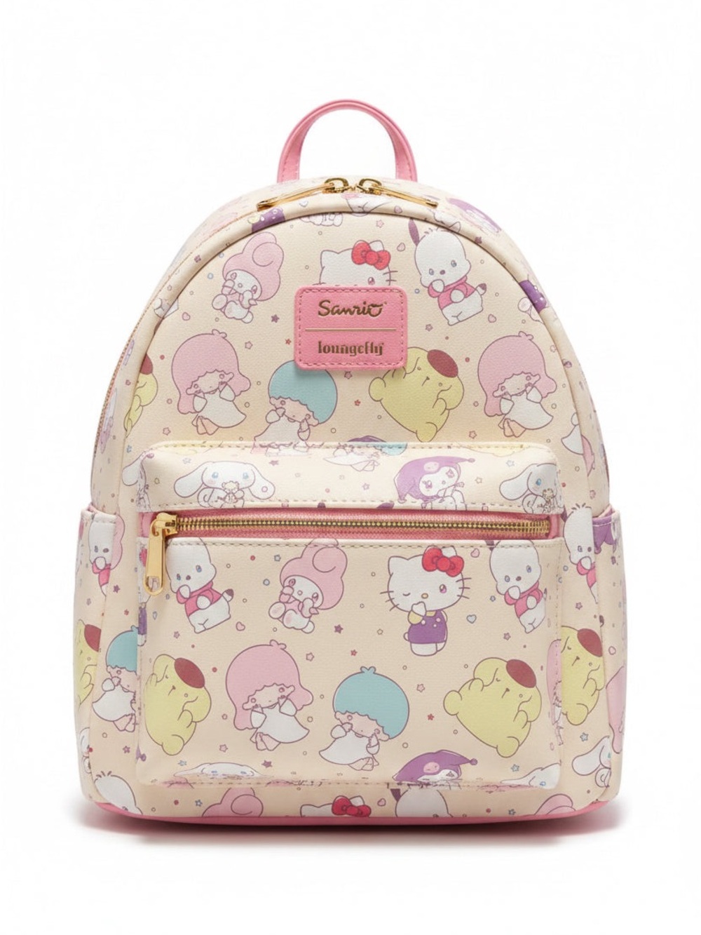 Loungefly Cream and Pink Sanrio Kids Mini Backpack